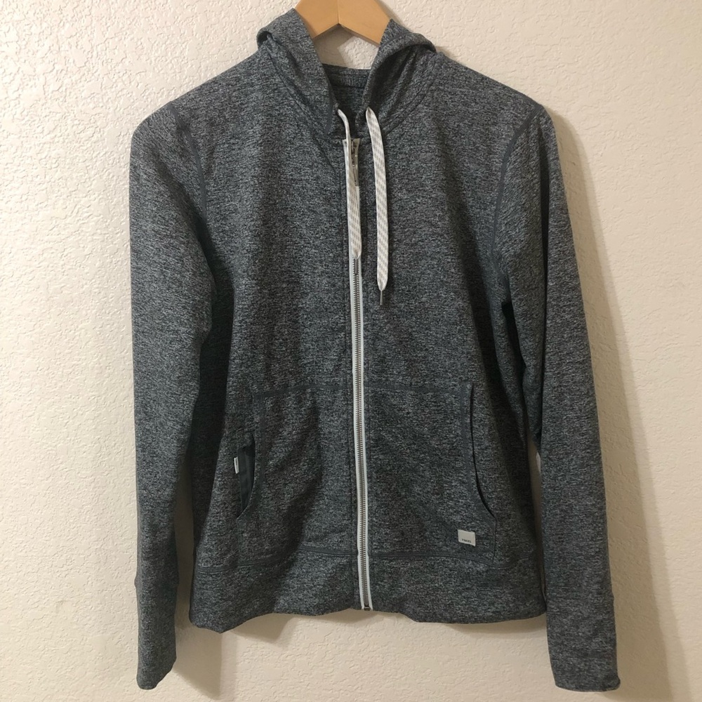 Vuori Gray Zip-Up Hoodie